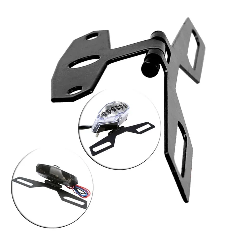 MotorbikeTailLightLicencePlateBracketTailLightBracketforATVDirtBikeFixedFolding