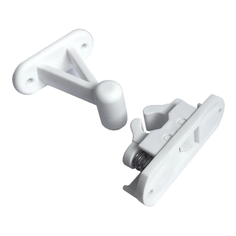 Compact Reliable T type Door Catch Compartment Clips Compatible for Motorhomes Boats Easy Installation Strong Adhesion