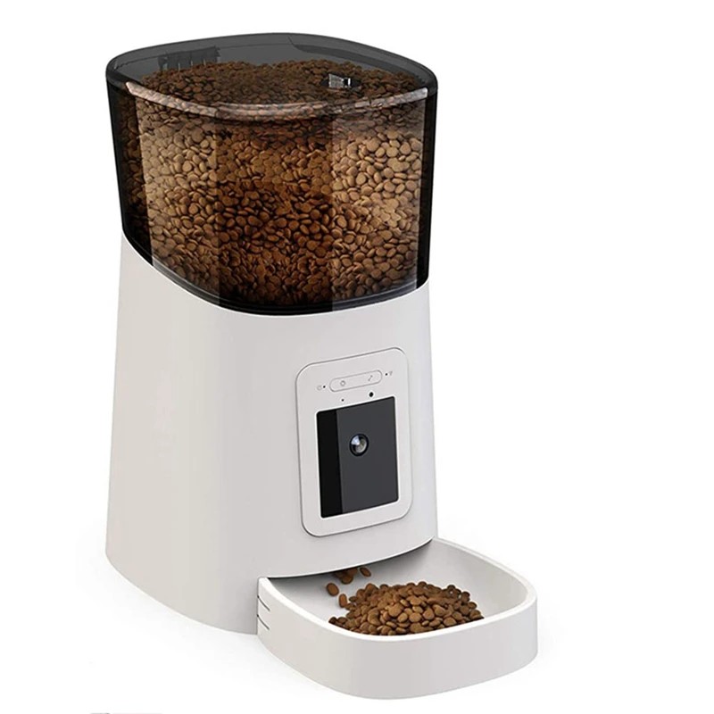 

HOT SALE Automatic Wifi 6L Smart Pet Feeder / 1080P Camera For Cats & Dogs/Auto + Manual Food Dispenser/IOS Android Compatible