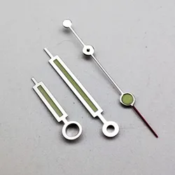 Green Luminous Gold/Silver Watch Hands for Automatic Movement Watches (Silver)
