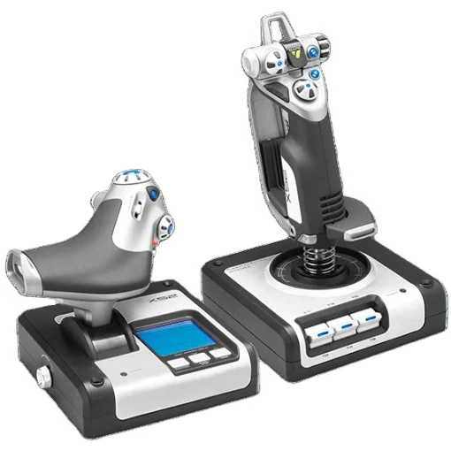 

Logitech X52 Flight control game throttle with joystick handle gaming controller professional