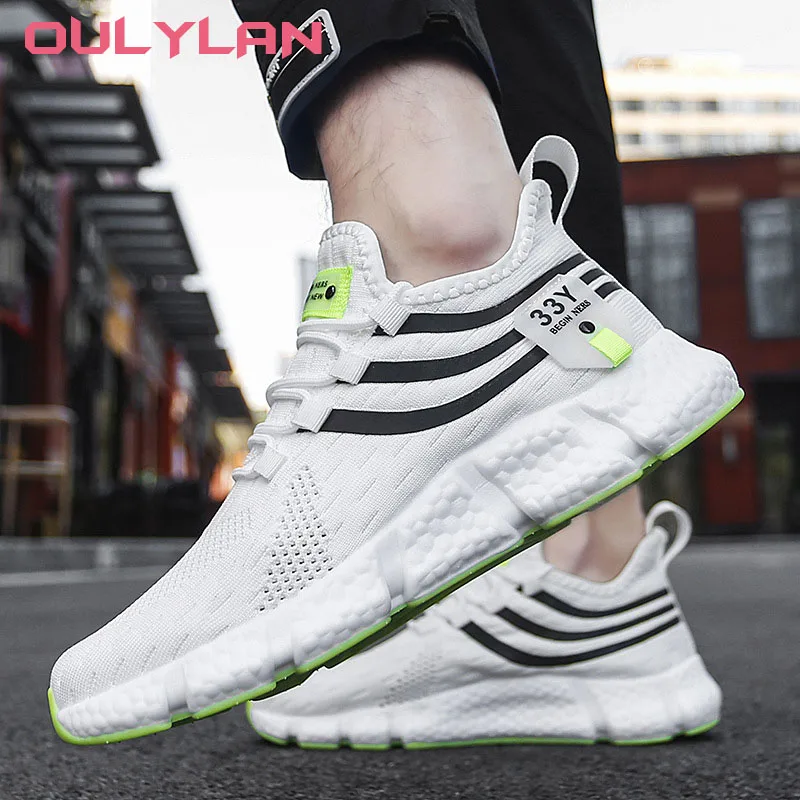 

NEW Casual Men Sport Shoes Breathable Lightweight High Elasticity Sneakers Mesh Running Shoes Athletic Jogging Tenis Shoes