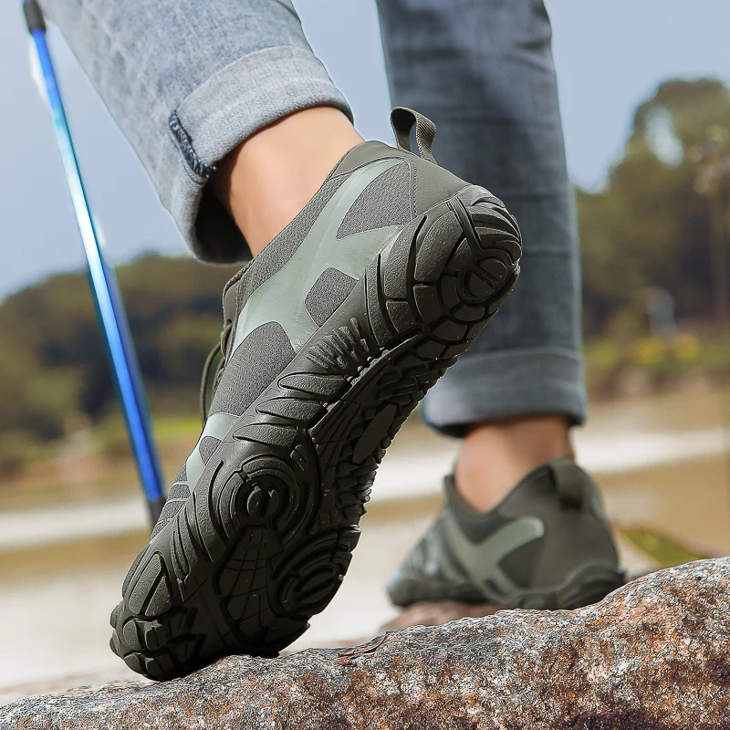 Unisex barefoot shoes five fingers aqua shoes anti-slip sneakers breathable beach quick-drying hiking fishing footwear