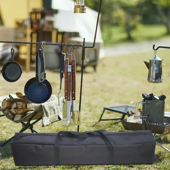 Tent Pole Bag Water Resistant Oxford Cloth Trekking Pole Water Resistant Camping Organizer Multifunction with Handle for Storage