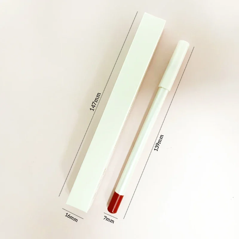 26 Colors Matte Waterproof Vegan Brown Lip Liner Eyebrow Pencil Eyeliner Private Label Lipliner White Pen Wholesale Makeup 5