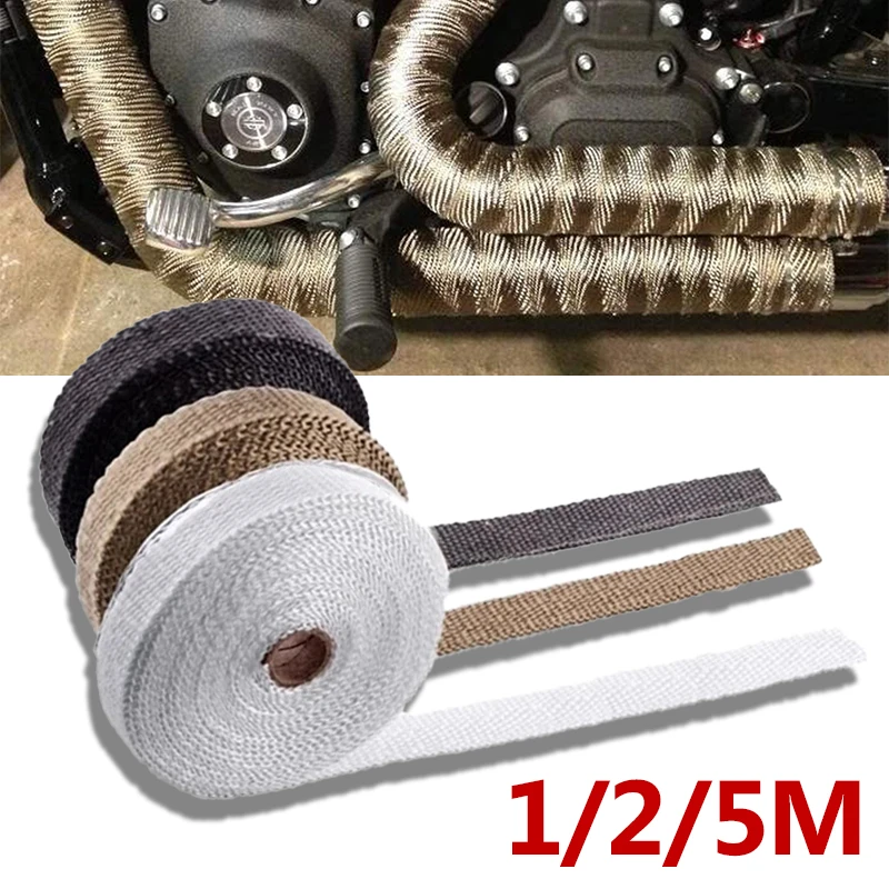 3 Color Motorcycle Exhaust Thermal Tape Wrap Muffler Thermal Tape Car