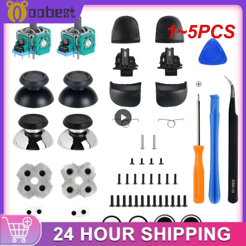 1 ~ 5 Pezzi Di Ricambio Per Levette A Fungo Joystick Analogico 3D Per Controller Ps5 5 Gamepad Thumb Stick Caps Cover