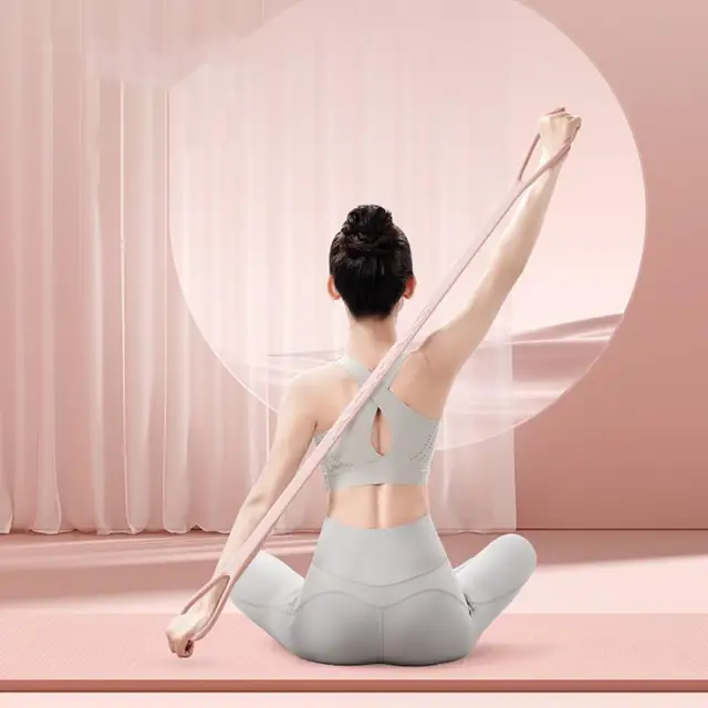 Stretching Bands Figure 8 Exercise Stretching Equipment Shoulder Workout Elastic Rope For Women Girls Adults Indoor Home Gym
