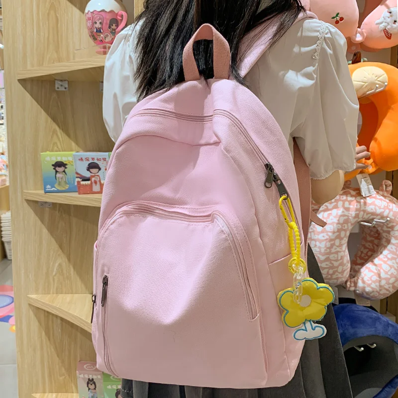 Cool High Capacity Women Waterproof School Bag Girl Travel Book Laptop Backpack Female Student Bag Lady College Backpack Fashion