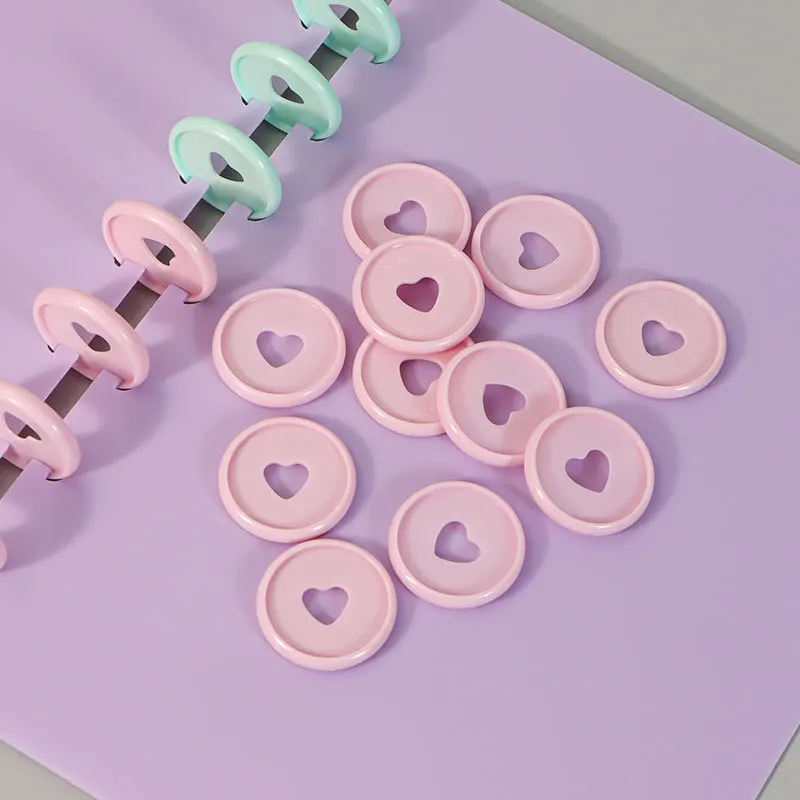 50Pcs 19mm/28mm/32mm Discs Mushroom Hole Binder Ring Discbound Planner Ring Binder Chest Disc Planner Binding Discs