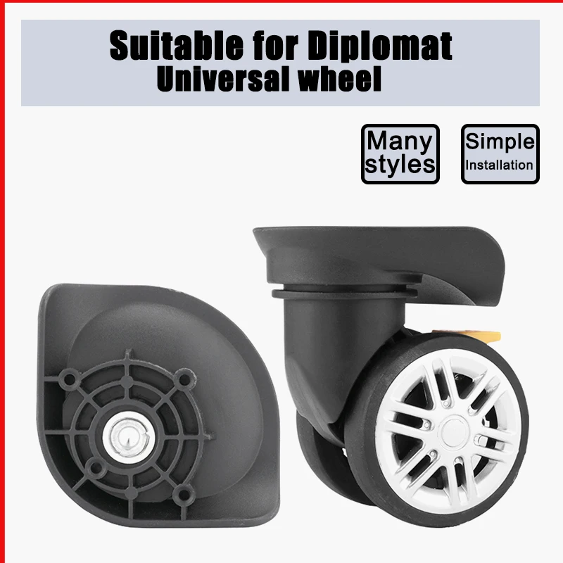 

Suitable for Diplomat Suitcase Luggage Carrying Wheels Fabric Suitcase Leather Suitcase Replacement Travel Case Pulleys