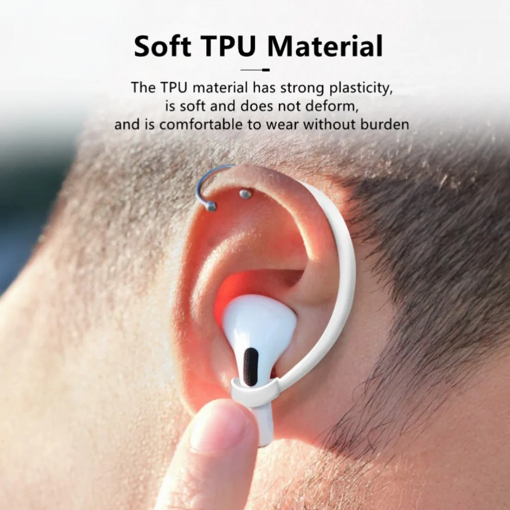 Silicone Anti-Fall Ear Hooks for Bluetooth Earphones - Sports Earhooks Accessories