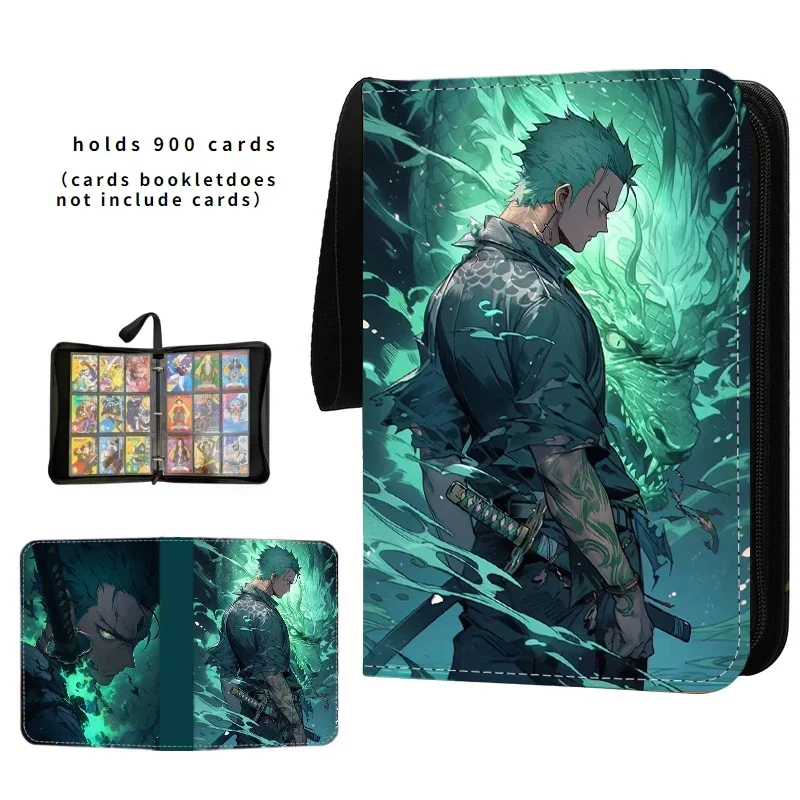 Anime One Piece Luffy Zoro Card Book Pu Super Large Capacity Card Binder Display Game Collection Kids Toy Gift 40-900pcs