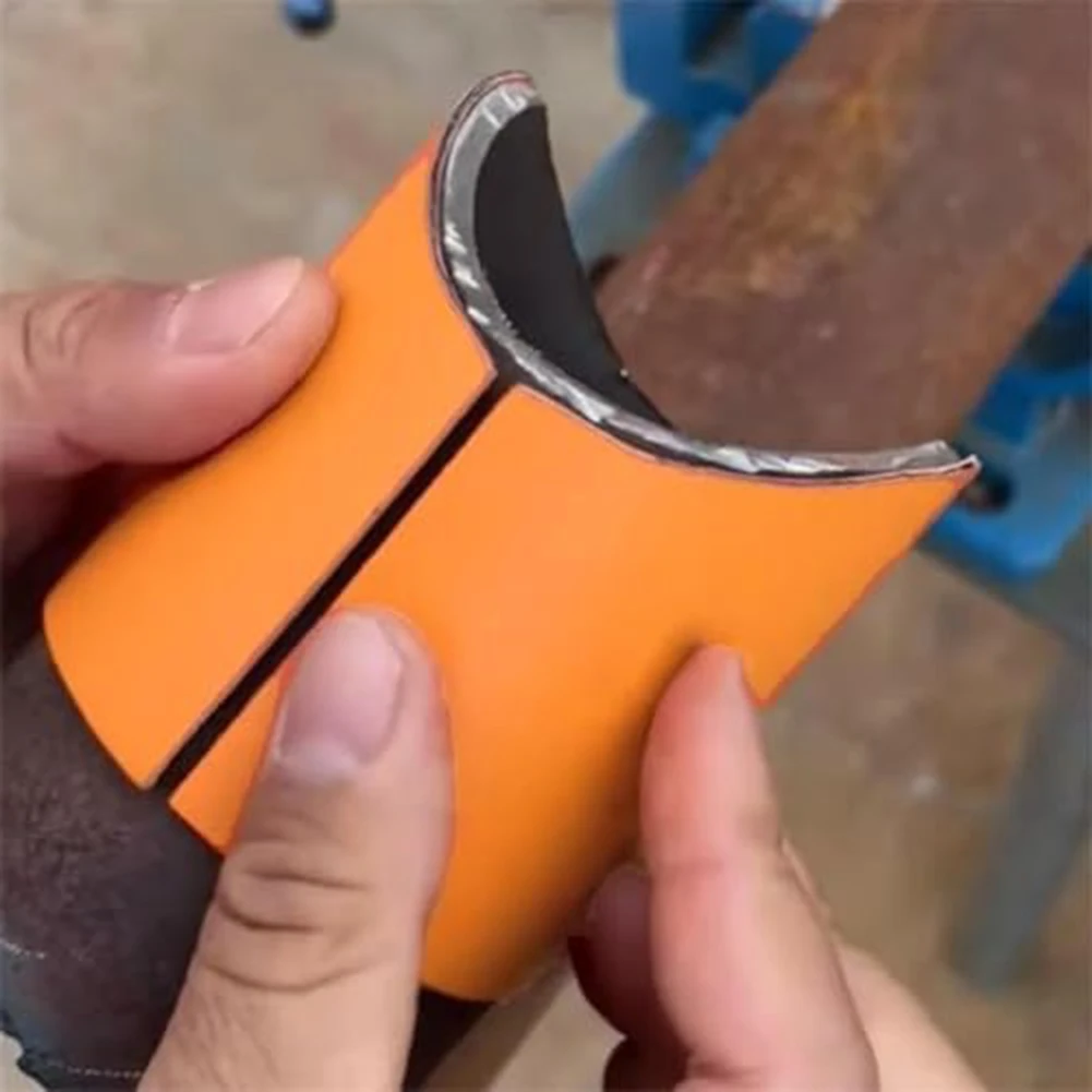 Orange Cutting Guide Kits Circular Pipe Saddle Mouth Drawing Tool Accurate Pipe Saddle Cutting Fast Marking Layout Tool DIY