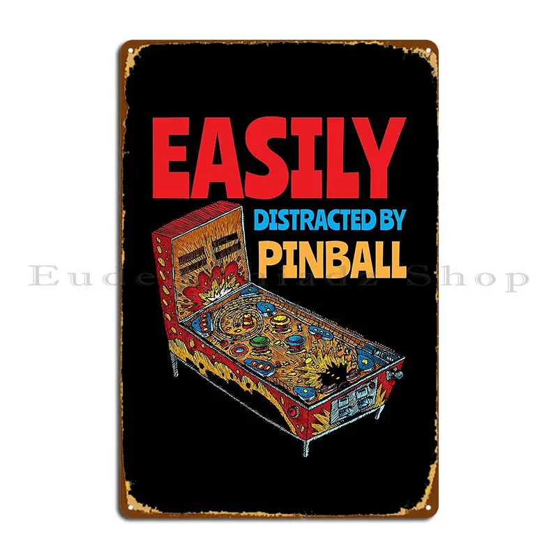 Flipper Vintage Retro Gaming Gamer Arcade Metal Plaque Wall Decor Stampa Soggiorno Wall Plaque Cinema Tin Sign Poster