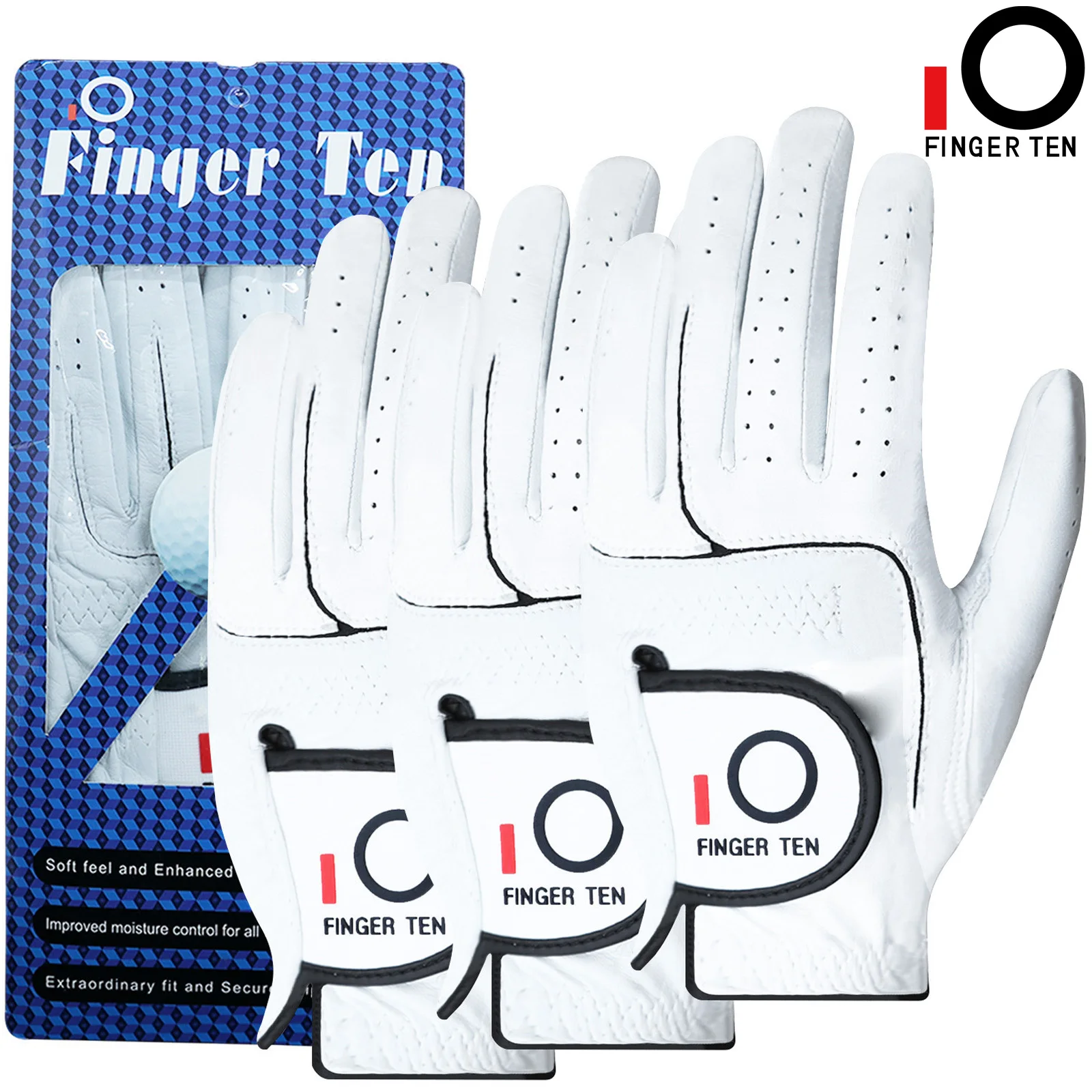 Left Hand Golf Gloves Men Leather All Premium Cabretta Weathersoft Grip