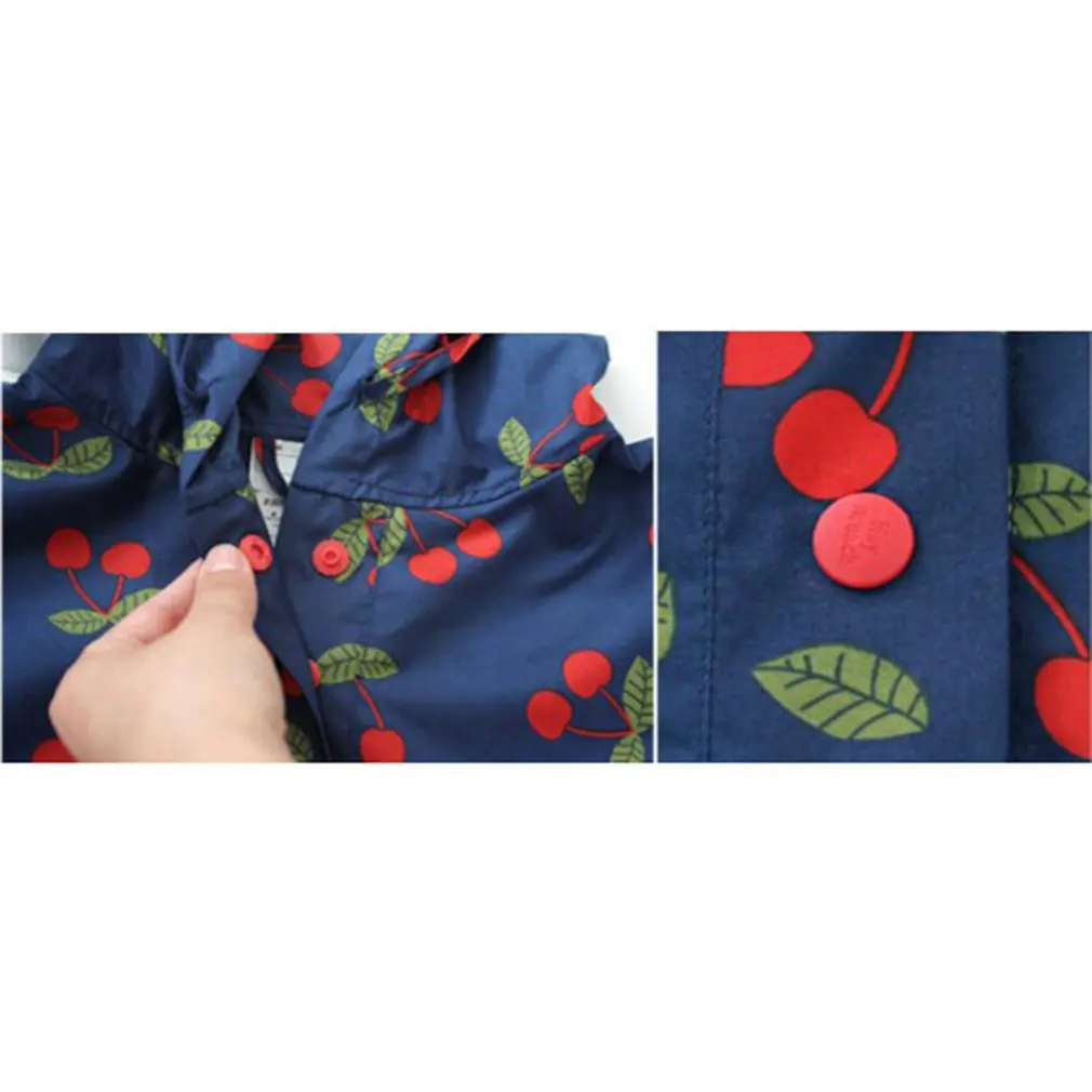 Thickened travel casual cherry raincoat blue m daily supplies health and beauty personal care products