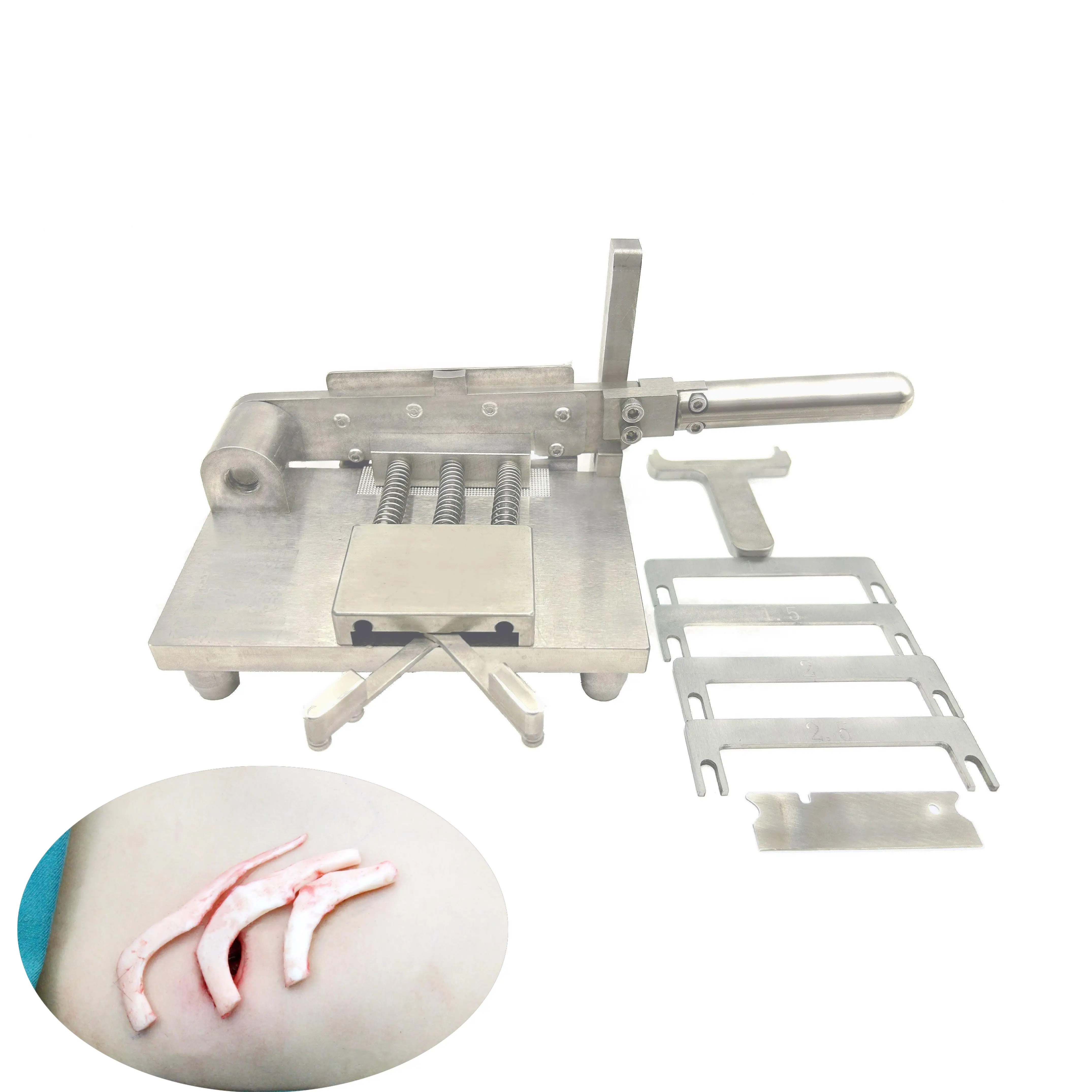 

The rib carving tool for autogenous rib cartilage rhinoplasty, specifically designed to cut costal cartilage