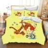 Winnie The Pooh Bedding Sets Comforter Quilt Cover Bed Cover Duvet Cover Pillow Case 2-3 Pieces Sets Kids Adult Size Home Decor 2