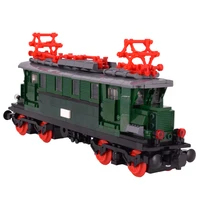 MOC City Creative DR-Baureihe E 44 Carrier Train Rail Building Blocks Bricks DIY Technical Toys for kids gifts 5