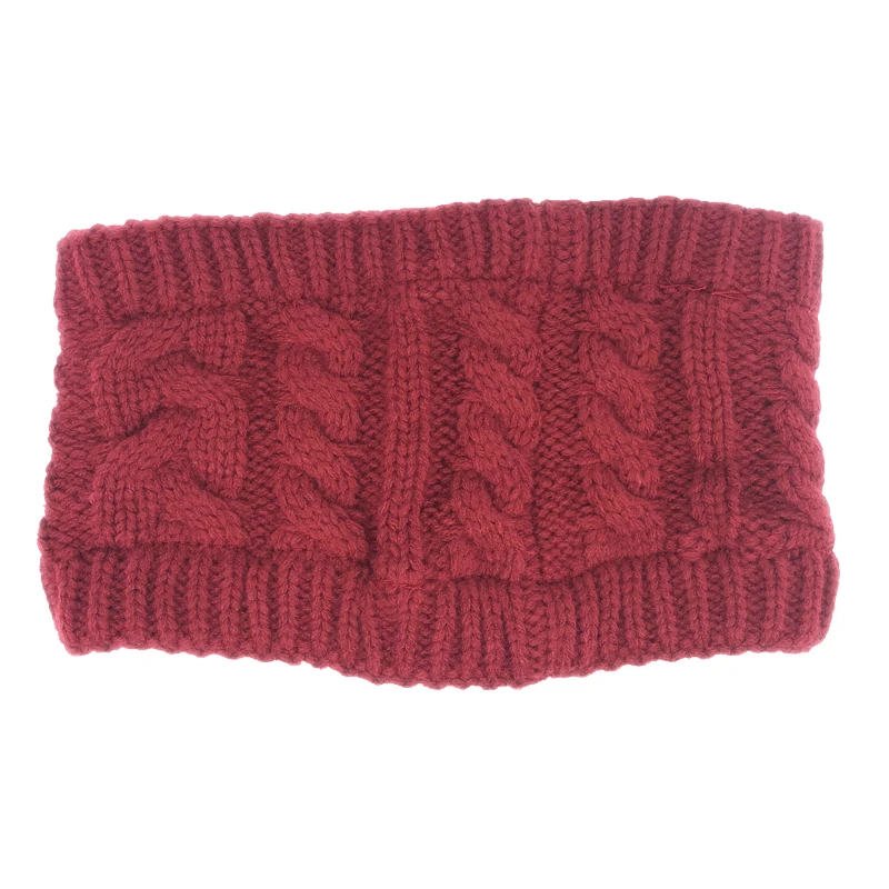 Frauen Einfarbig Stricken Topless Wolle Hut Warme Winter Skullies Beanies Schnee Kappe – Detail 13