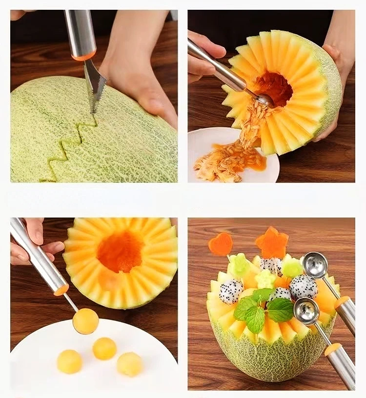 Food grade stainless steel fruit carving tools