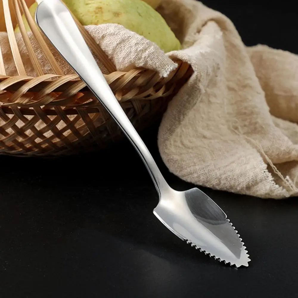 Citrus Home Multifunctional Serrated Edge Scraping Grapefruit Spoon Baby Food Processer Kiwi Scoop Fruit Puree Tool