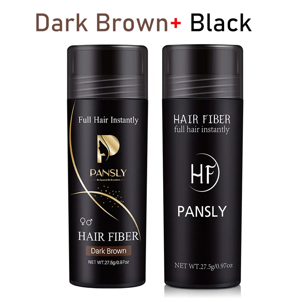 2 Colors Hair Fibers Keratin 27.5g Hair Building Fibers Thickening Spray Loss Products Instant Regrowth Powders