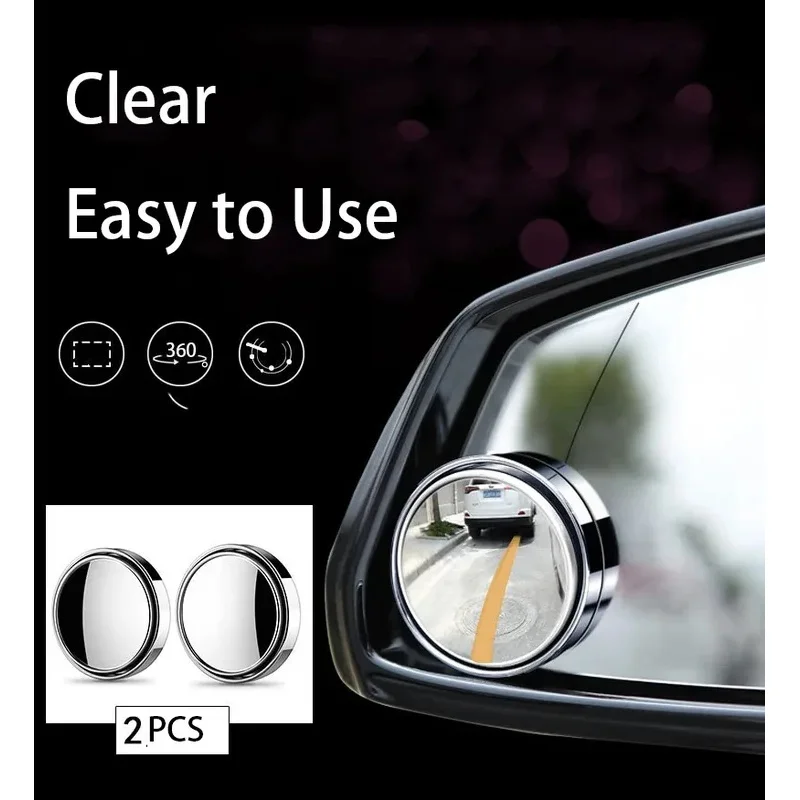 Wide-angle 360 Degree Adjustable Convex Blind Spot Mirror 3