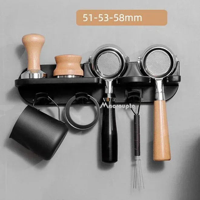 51/54/58mm Wall Mount Coffee Set Storage Rack Puching Free Espresso Coffee Portafilters Holder Coffeeware Organizer Accessories 51/54/58mm Wall Mount Coffee Set Storage Rack Puching Free Espresso Coffee Portafilters Holder Coffeeware Organizer Accessories