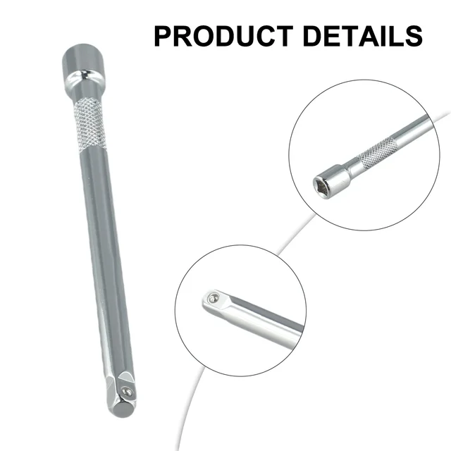 Extender Hand Extension Bar Replacement Rustproof Socket Tools 1/4 Drive 50/100/150mm Accessories Extension Rod Small Square Rod 5