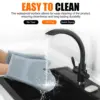 Silicone Oven Mitts, Heat Resistant 2 PCS Oven Mitts with Soft Cotton Lining, Non-Slip Grip Oven Glove, Kitchen Potholder BBQ 5