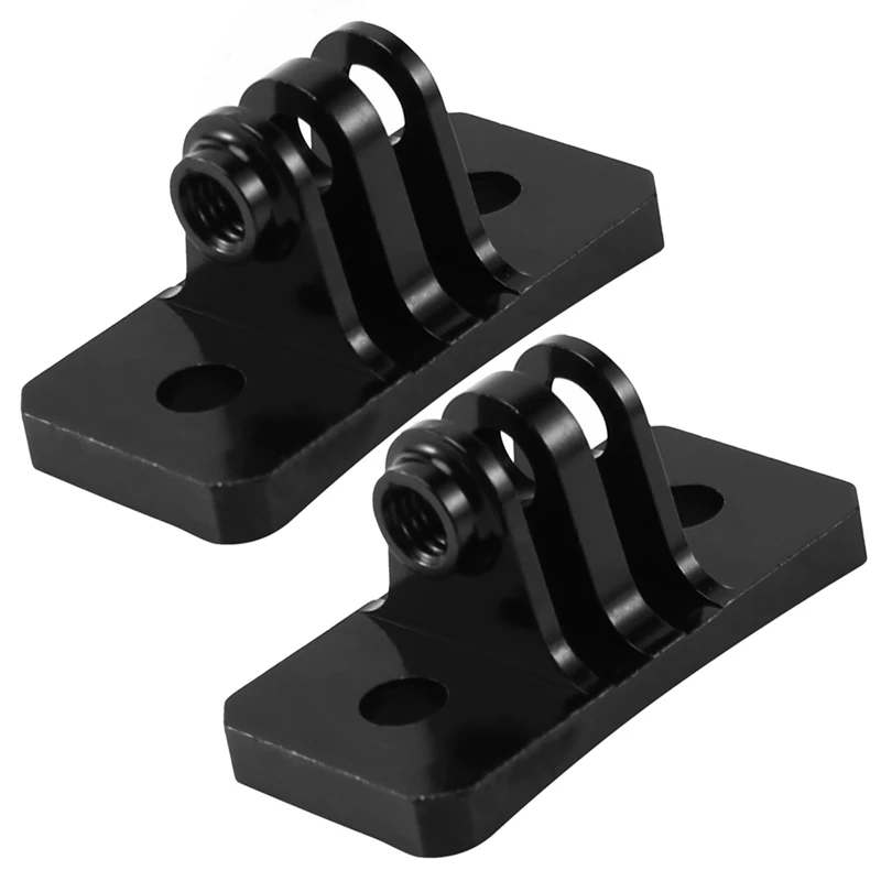 2X Cnc Skydiving Casco Supporti Fissi Per Gopro Hero 1 2 3 3 + 4 5 Session/Xiaomi Yi/Sj/Gitup Sport Camera Nera