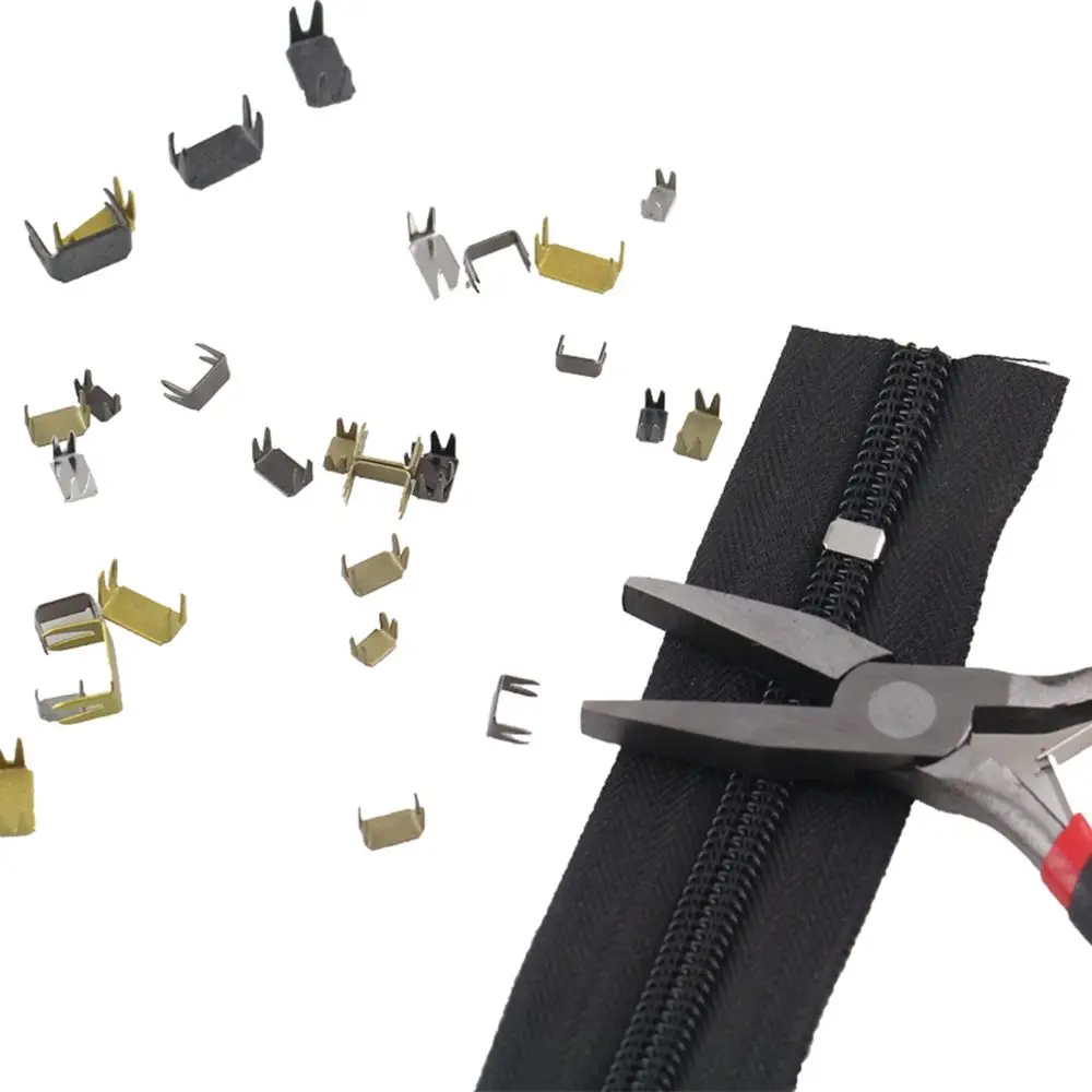 Metal Replacement Non-slip DIY Bottom Stoppers Zipper Stopper Tailor Tools Repair Accessories