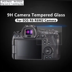 Ultra - Thin Tempered Glass Screen Protector with 9H Hardness (EOS R6 Glass x2)