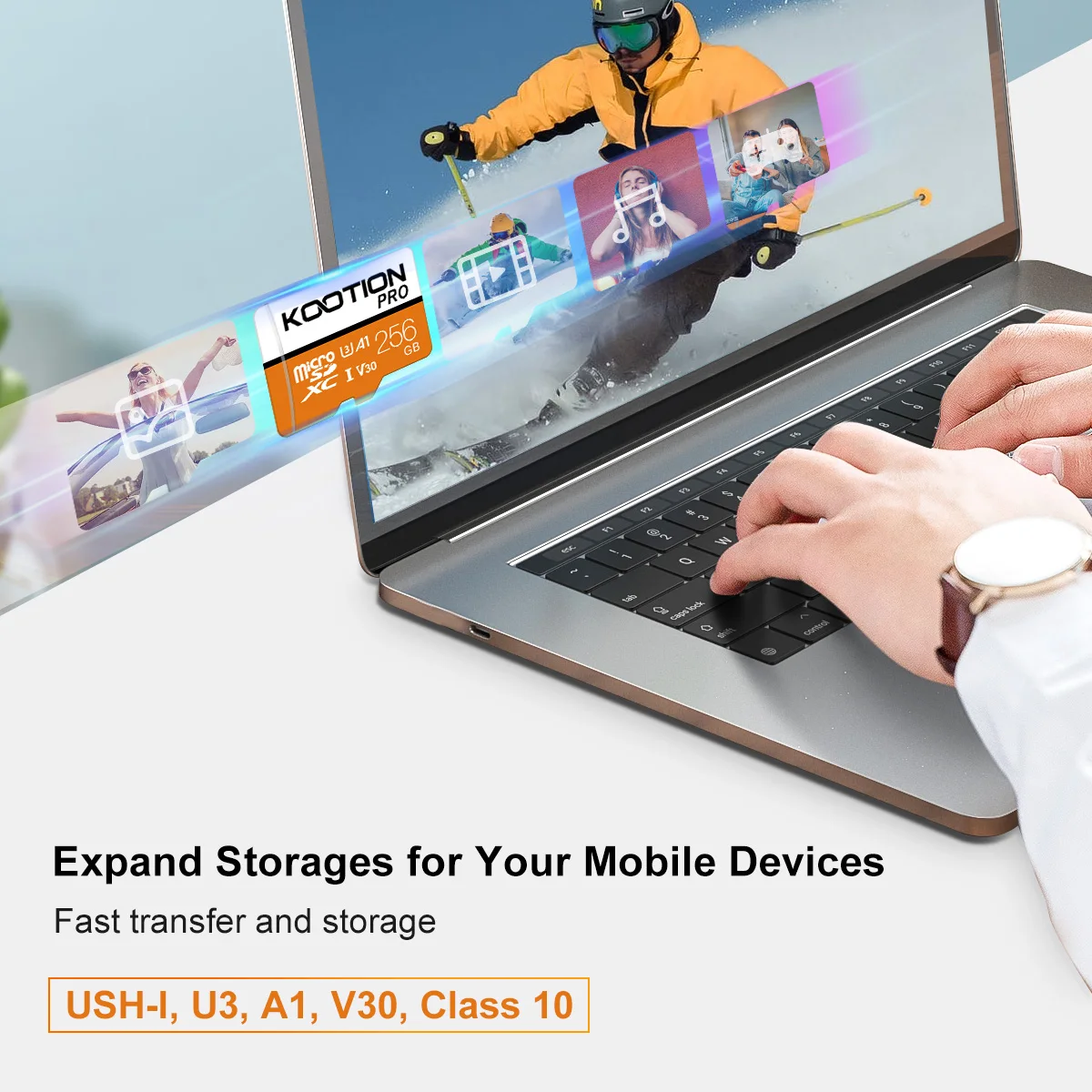 KOOTION-T1 Pro SD ޸ ī 128GB Micro SD ī 64GB 256GB Class10 U3 V30 SDXC TF Microsd,  ī޶  4K HD  ī
