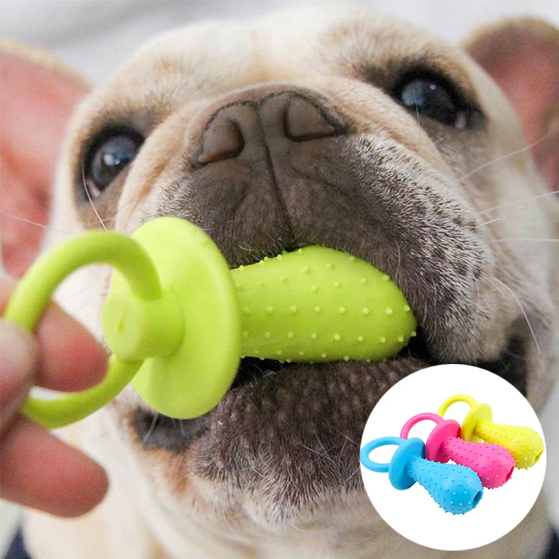Pet Chew Toy Soft Rubber Bite-resistance Bone Shape Teeth Grinding Chewing Toys for Small Dogs Training Pet Supplies 6