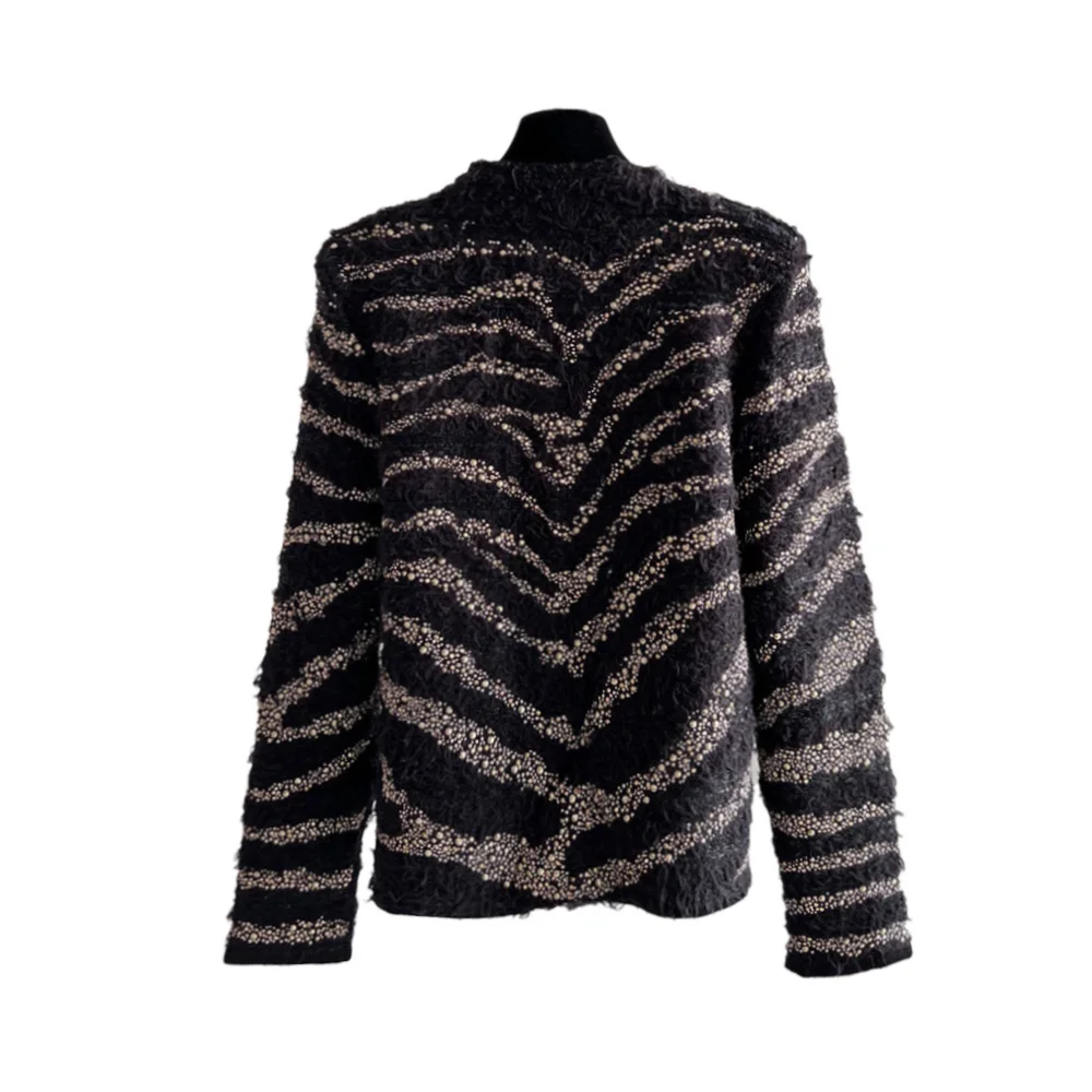 

NIGO Striped Knitted Cardigan Ngvp #nigo6574