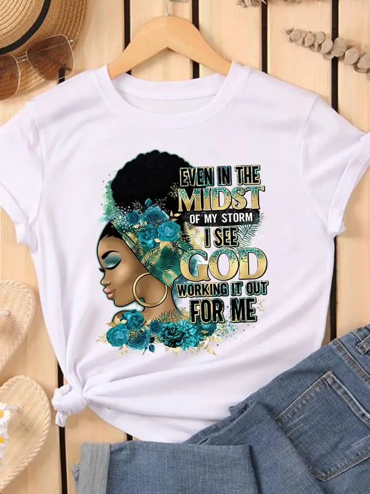 

Black Women Style Cute 90s Casual T Fashion Short Sleeve Tee O-neck Women Graphic T-shirts Clothing Printed Female Clothes