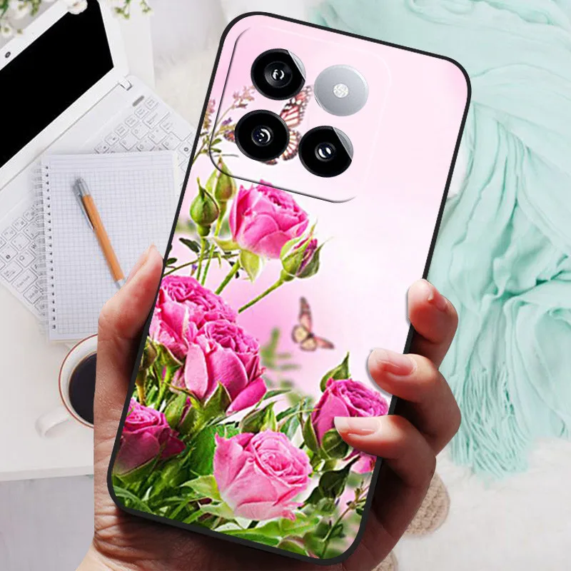 Marble Soft Silicone Shockproof TPU Phone Case with Cute Printing Design