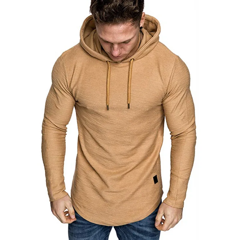 Fashion Hoodies Men Solid Color Hooded Slim Sweatshirt Spring Men's Hoodie Hip Hop Casual Tops Sportswear Tracksuit Large Size best hoodies for men