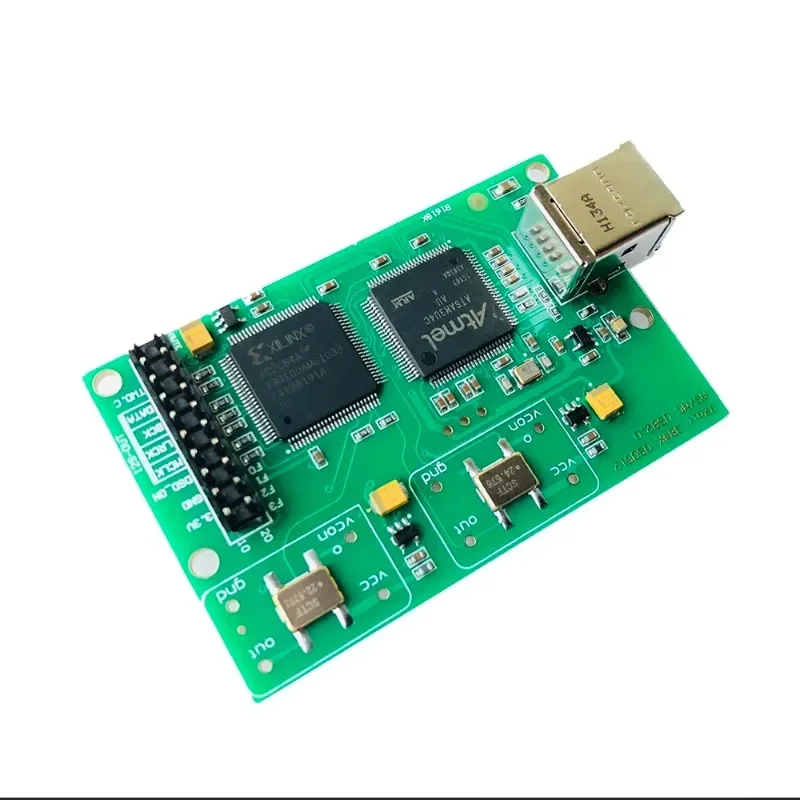 Nvarcher Upgrade Crystal Italy Amanero USB IIS Digital Interface Supports DSD512 32bits/384khz For AK4497 ES9038 DAC Board