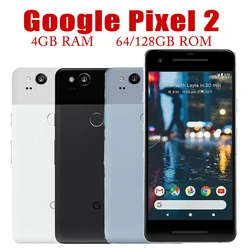 Original Unlocked Google Pixel 2 Smartphone 5.0'' 4G LTE 4GB RAM 64/128GB ROM Octa Core Fingerprint Mobile Android Cell Phone