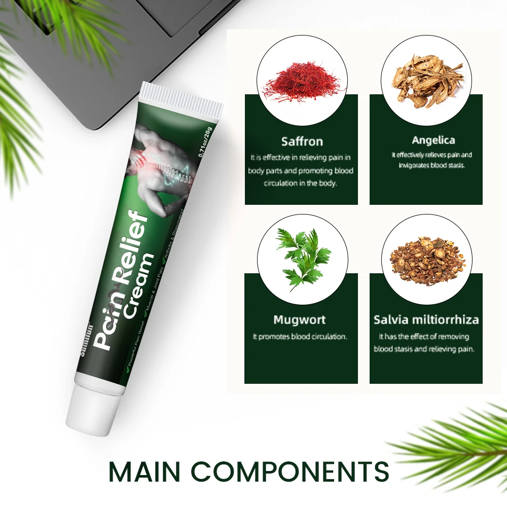1/2/3Pcs Sumifun Snake Venom Analgesic Cream Lumbar Muscle Joint Pain Relief Ointment Rheumatoid Arthritis Painkiller Plaster