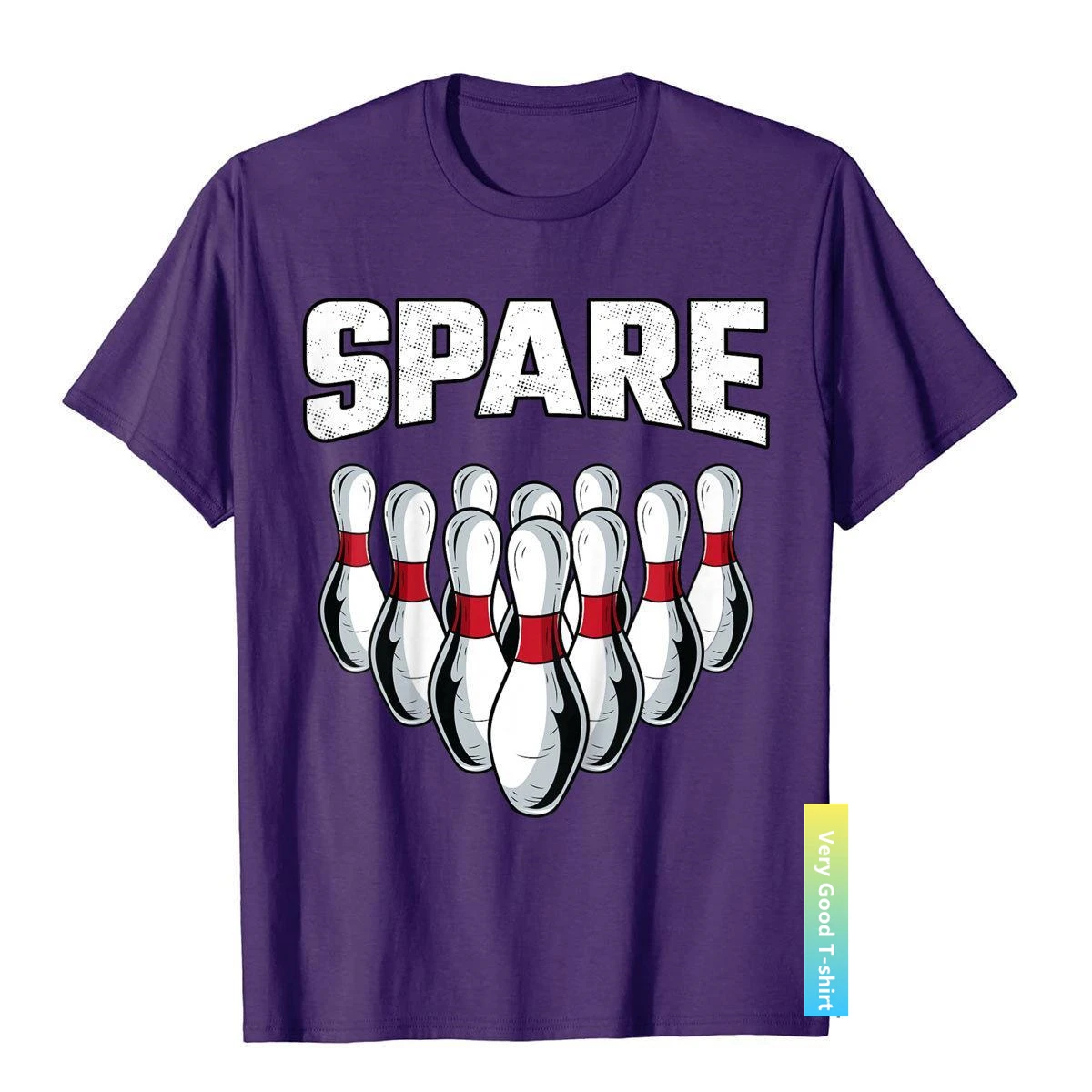Kids 2 Sided Bowling Shirt For Kids Spare Strike Ball Pins Bowler__B8236purple