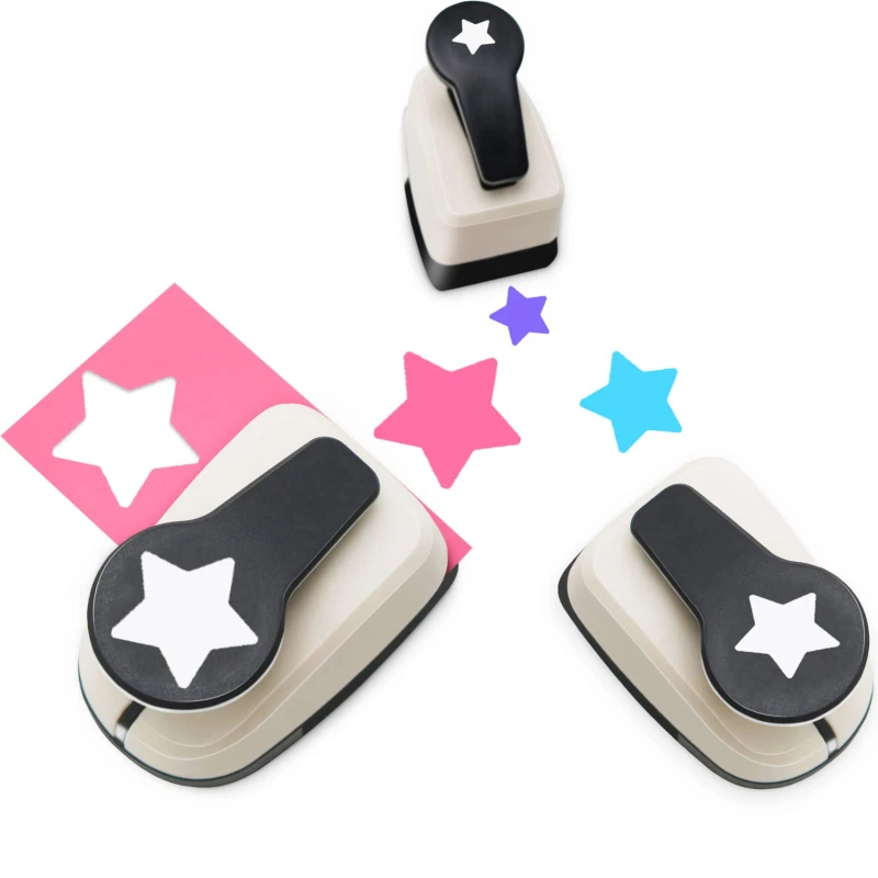 Kinder DIY Handwerk Stern Locher Sammelalbum Papier Puncher Papier Cutter 9-25mm Punch Scrapbooking Schläge Präge Cutter Puncher – Detail 1