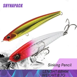 Sinking Gravity Pencil Heavy Stick Fishing Lure 68Mm 8.7G Super Casting Top Fishing Lures Hard Baits Quality Professional Action