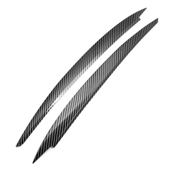 Carbon Fiber Headlight Eyebrow Cover Trim - Striking Design (Set of 2) (Carbon Fiber)