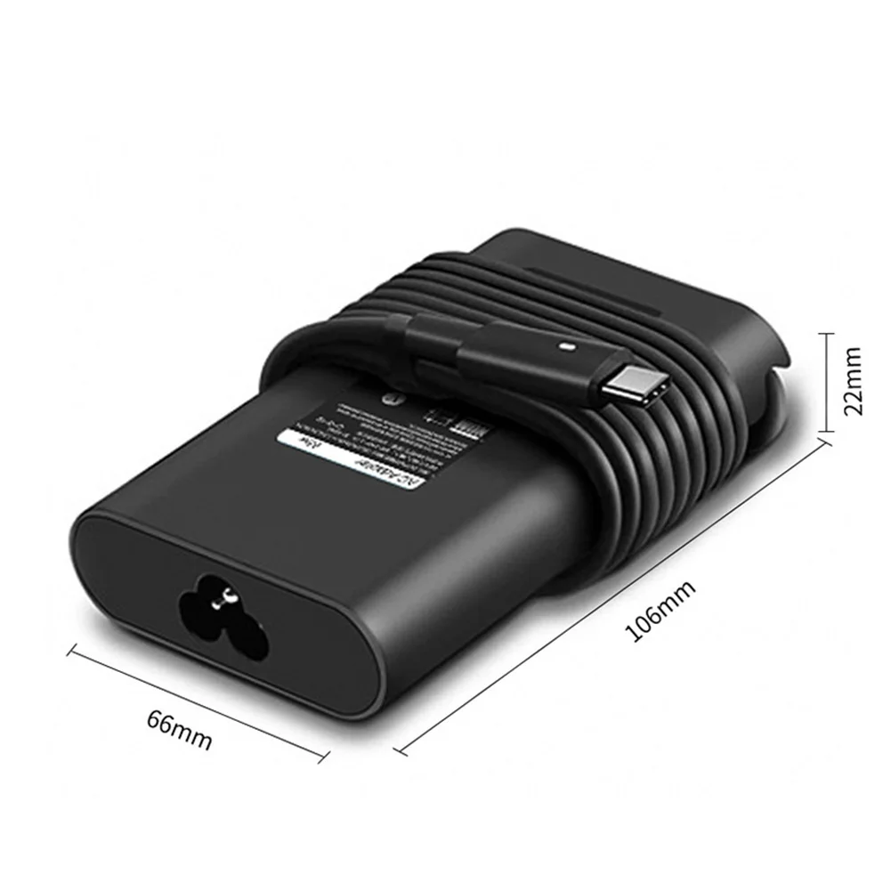 65W USB C Laptop Charger For Dell For XPS LATITUDE Fast Reliable Power Laptop Adapter Type-C Interface Computer Chargers