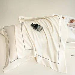 Silky Satin Hair Beauty Pillowcase - Comfortable and Elegant Home Decor - 1PC Pillowcase (White)